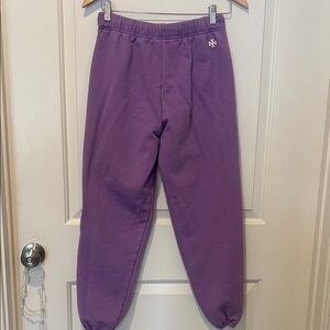 Tory Sport Purple Jogger Pants, XS